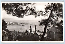 Yugoslavia Postcard Split Marjan River and Steamer Scene 1931 Vintage RPPC Photo picture