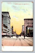 Dayton OH-Ohio, North Main Street, c1908 Antique Vintage Souvenir Postcard picture