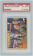 1951 Bowman Jets Rockets Spacemen #83 Turned Into Dwarfs PSA 6 Graded Card picture
