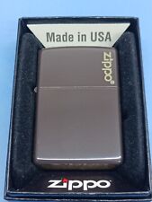 Zippo 49180ZL Classic Brown Finished Zippo Logo picture