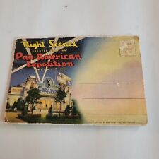 VINTAGE POSTCARD DALLAS TX 1937 PAN AMERICAN EXPOSITION NIGHT SCENES MULTI CARDS picture
