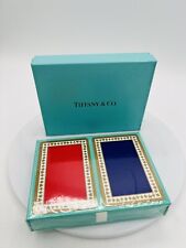 Authentic Tiffany & Co. Playing cards two sets W/Box picture