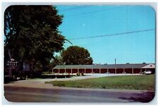 c1950's Colonial Motel Roadside Car Springfield Illinois IL Vintage Postcard picture