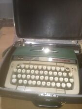 Vintage SCM Smith Corona Classic 12  Portable Typewriter In Case Works See Video picture