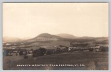 Postcard Harvey's Mountain from Peacham VT Real Photo picture