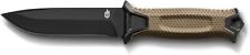 Gerber Gear Strongarm,Fixed Serrated Blade,Tactical Survival Knife,Gear Brown picture
