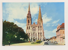 Facade of the Cathedral In Beauce Chartres Eure-et-Loire France Postcard picture