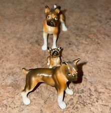 Vintage Boxer Bulldog Boxer Dog Canine Figurine Dogs Lot Puppy Boxers picture