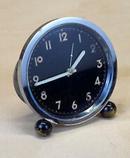 RESTORED 30s ImHof Swiss Deco Oversize Alarm Clock - Linz, Austria jeweler $325 picture