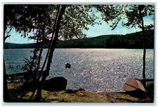 1968 In The Adirondacks, Kiwassa Lake at Saranoc Lake New York NY Postcard picture