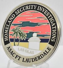 ASAC Ft Lauderdale Florida Homeland Sec Special Agent Challenge Coin picture
