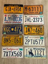 Lot of 10 Miscellaneous License Plates picture