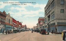Central Avenue East from 4th Street Albuquerque New Mexico NM Old Cars c1910 PC picture