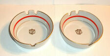 2 Vintage Collectible Duna Hotel Porcelain Ashtrays Hungary~Pecs China picture