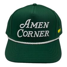 New 2024 Masters Green Amen Corner Embroidered White Rope Hat Augusta National picture