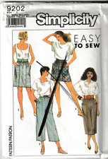 Simplicity Pattern 9202, Misses Skirts, Shorts, Cropped Pants, Size 6-24, FF picture