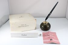 Vintage (1950) Parker 51 Medium Fountain Pen Desk Set, Whitefriars Base picture