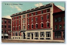 c1950's YMCA Building View Dirt Road Street Pittsfield Massachusetts MA Postcard picture