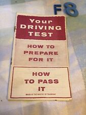 Your Driving Test How To Prepare For It How To Pass It 1963 SCARCE picture
