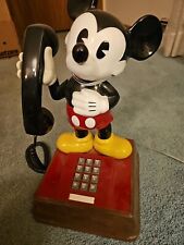 Vintage The Mickey Mouse Telephone Landline Push ATC Disney TEIF 8000 Works picture