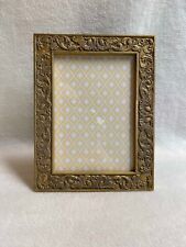 Vintage Fetco Gold Picture Frame w/ Textured Edge Design (insert 4 1/2 x 6 1/2) picture