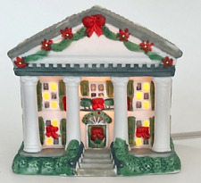 Vintage HTF 1990s Caffco Lighted Porcelain Christmas Village House - Works picture