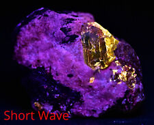 29 Gram Beautiful Short Wave Fluorescent Zircon Crystal On Matrix picture