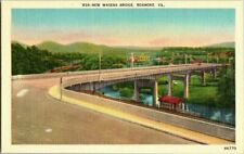 1940'S. NEW WASENA BRIDGE. ROANOKE, VA. POSTCARD EP2 picture
