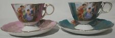 Vintage LM Royal Halsey Teacups And Saucers 2 Of Each Cupid And 3 Fates picture