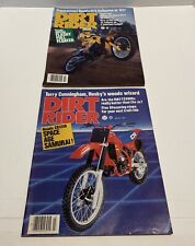 Vintage 1983 DIRT RIDER Magazine Lot - 2 Issues - SOME ARE ROUGH/READ picture