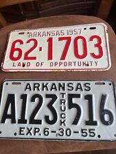 license plate  1955,56,57 Arkansas(truck) Red, Or Black,Or Green picture