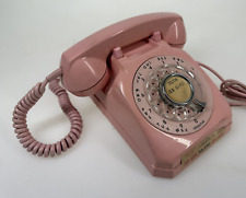 Vintage 1960s Stromberg-Carlson Pink Rotary Dial Desk Telephone Untested picture
