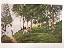vintage 1915 little traverse bay bay view Mich divided back postcard picture