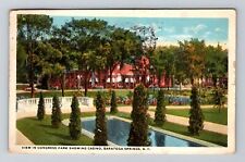 Saratoga Springs NY-New York, View in Congress Park, c1921 Vintage Postcard picture