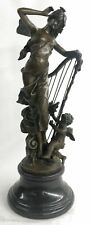 Bronze Sculpture Handcrafted French Artist Moreau Fairy and putti by Renown Deal picture