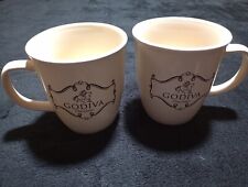 GODIVA Glass Mugs Chocolatier Coffee Hot Chocolate Cups California Pantry picture