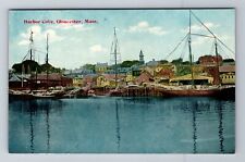 Gloucester MA-Massachusetts, Scenic Harbor Cove, Antique Vintage Postcard picture