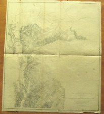 OGDEN UTAH MAP 1854 US PACIFIC RAILROAD SURVEY MAP ON LINEN picture