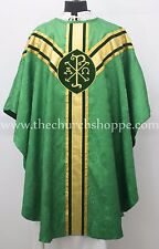 Green gothic vestment, stole & 5 pc mass set ,Gothic chasuble,casula,casel NEW picture
