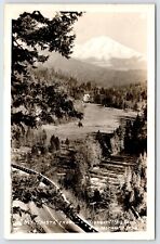 Postcard RPPC, Aerial View Of Mt. Shasta From Highway 99, California Unposted picture