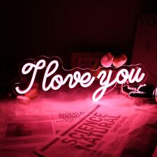 I Love You Neon Sign, Perfect for Home, Weddings & Valentines Day (i love you) picture
