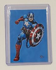 Captain America Limited Edition Artist Signed “Marvel Comics” Trading Card 3/10 picture