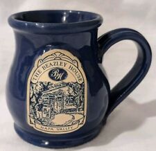 Deneen Pottery Mug Beazley House Napa Valley California Mug Navy Blue Pottery CA picture