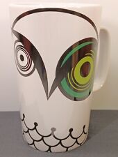 2014 Starbucks Large Green Eyed Owl Tall Mug,16 oz. picture