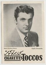 Keefe Brasselle vintage 1950s Toccos Film Stars Tobacco Card from Egypt E2 picture