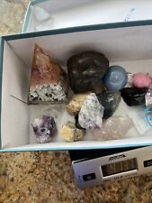 Rock and Mineral Collection Approx  6 Pounds Mixed Lot Healing Jewelry Etc picture
