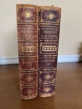 Personal Memoirs Of U.S. Grant First Edition In Full Leather, Two Volumes picture