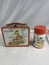 Vintage 1972 Holly Hobbie Lunch Box with Thermos USA Kids Fall 