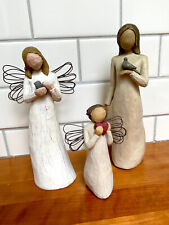 Lot of 3 Willow tree figurines/Susan Lordi~Peace, Angel of Heart, Angel of Peace picture