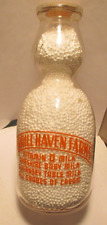 vintage pyro qt milk bottle Merrill Haven farms dairy ayrshire baby milk creamto picture